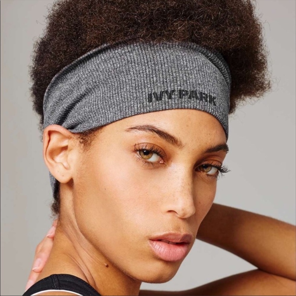 Ivy park headband gray one size new